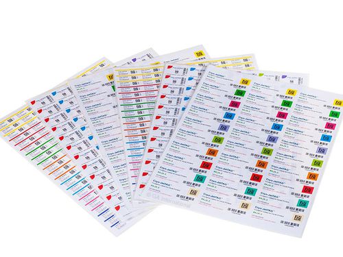 Etichetta per tubi - Inkjet Labels - GA International - per flaconi / per scatole di congelamento / per surgelati