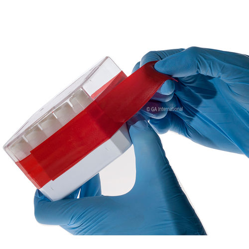 Etichetta per contenitori criogenici - CryoHUG™ - GA International - per scatole di congelamento / per flaconi / per piastre di Petri