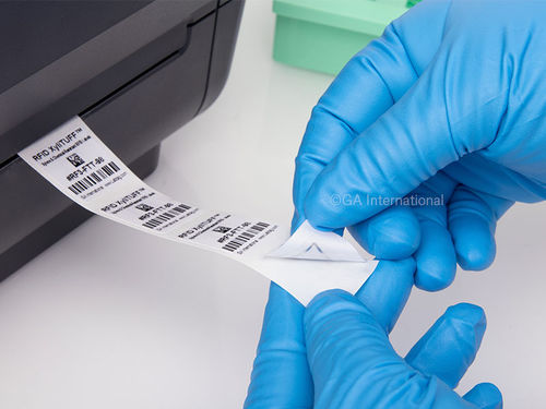 Etichetta per vetrini per microscopio - XyliTUFF™ - GA International - resistente ai solventi / RFID