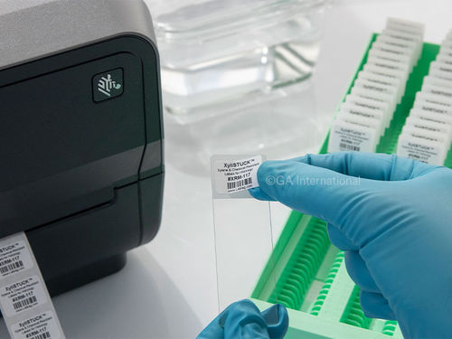 Etichetta per vetrini per microscopio - XyliSTUCK™ - GA International - resistente ai prodotti chimici