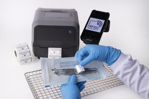 Etichetta per flaconi - RFID Steri-ThermoTAG™ - GA International - autoclavabile / RFID
