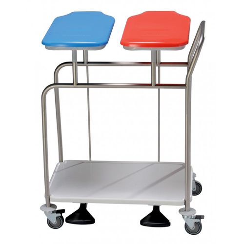 Carrello portabiancheria per sacchi sporchi - AXLBC2/H - MECHIN - da trasporto / 2 sacchi / 4 sacchi