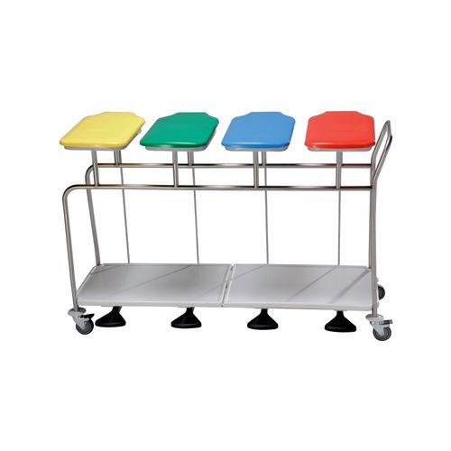 Carrello portabiancheria per sacchi sporchi - AXLBC4CP/H - MECHIN - ospedaliero / da trasporto / 4 sacchi