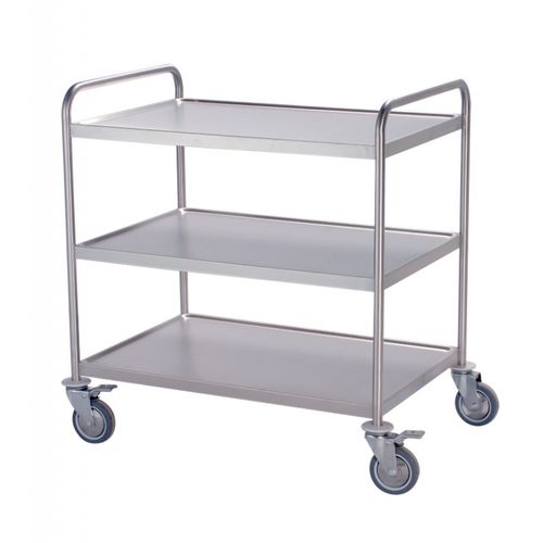 Carrello per trattamenti - 177AX3 - MECHIN - in acciaio inossidabile / 3 vassoi