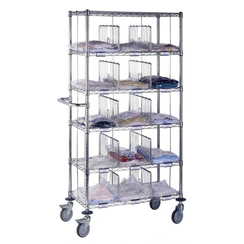 Carrello portabiancheria per sacchi puliti - Distri10 - MECHIN - medico / da trasporto / di distribuzione