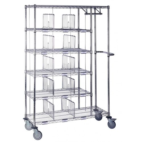 Carrello portabiancheria ospedaliero - Distri15P - MECHIN - di distribuzione / da trasporto / con porta