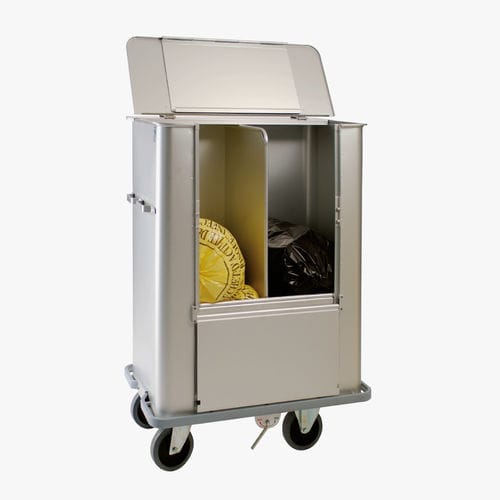 Contenitore per rifiuti - N203CC2S720PL - MECHIN - in alluminio / a scomparti