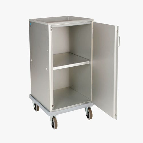 Carrello per cambio - 251DR - MECHIN - in alluminio / 1 porta / 1 ripiano