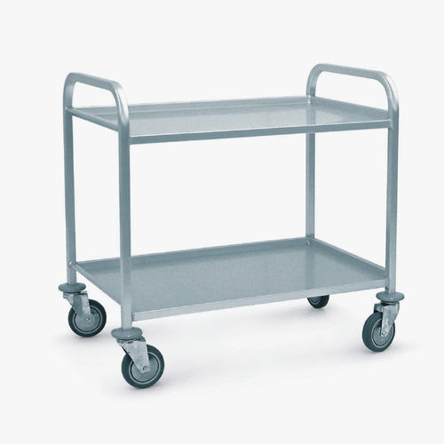 Carrello per trattamenti - 177LL - MECHIN - in alluminio anodizzato / 2 vassoi