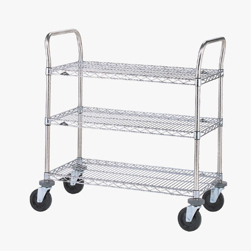 Carrello per trattamenti - DI0076 - MECHIN - in alluminio / in alluminio anodizzato / 3 vassoi