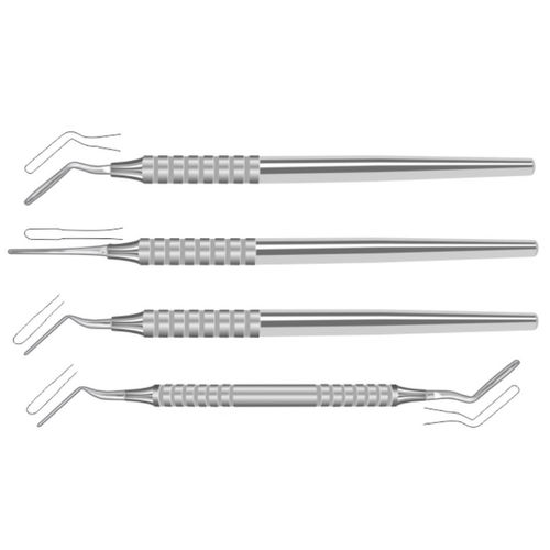 Kit di periotomi curvo - 21-104-00X/21-104-0XX - Lorien Industries - dritto / in acciaio inossidabile