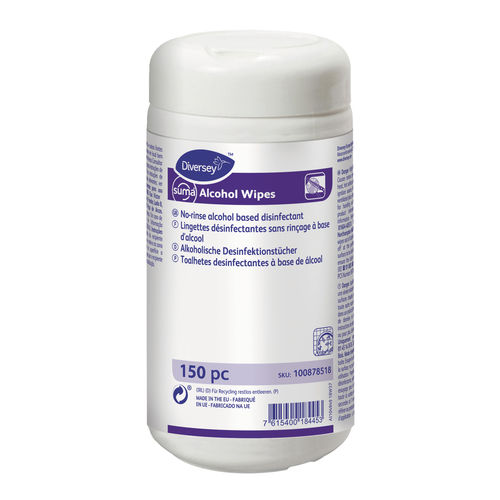 Salvietta detergente per pavimenti e altre superfici - Suma Alcohol Wipe - DIVERSEY