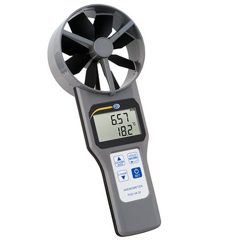 Flussometro d'aria - PCE-VA 20 - PCE Ibérica S.L. - per ospedali / con display digitale / portatile