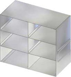 Rack da laboratorio per scatole di congelamento - URO233 - LABRepCo - per congelatore da laboratorio