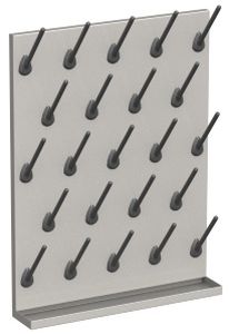Rack da laboratorio per tubi - Mott Manufacturing - per essiccazione