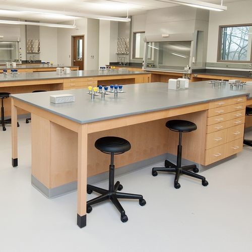 Tavolo di procedura da laboratorio - Mott Manufacturing - con cassetti / con lavandino / con porta