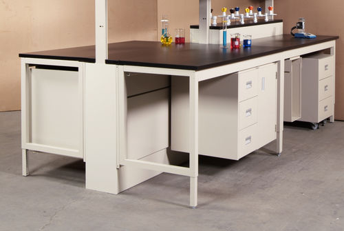 Set di mobili da banco per laboratorio - SIGMA FRAME™ - Mott Manufacturing - da laboratorio / con sportello / bianco