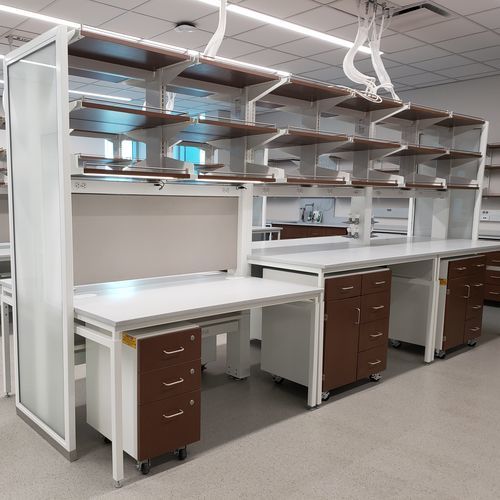 Banco da laboratorio in acciaio inossidabile - Optima™ 3100 - Mott Manufacturing - ad isola