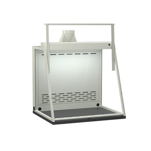 Cappa per aspirazione chimica - GlassGuard™ - Mott Manufacturing - di scappamento / di contenimento / di pesatura