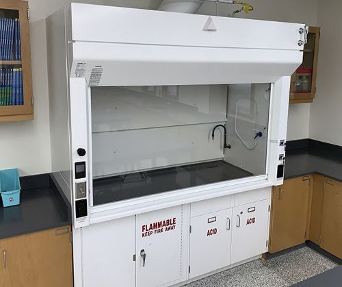 Cappa da laboratorio - Sash Operator 2 Plus - Mott Manufacturing - da banco / in acciaio inossidabile / con sportello anteriore scorrevole