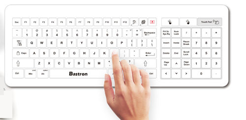Tastiera medicale con touchpad - B45-USB - Bastron - USB / impermeabile