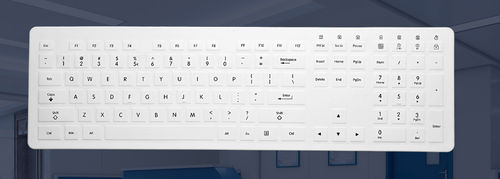 Tastiera medicale con touchpad - SK108005 - Bastron - in silicone / lavabile / senza fili