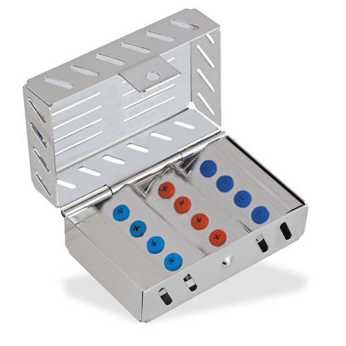 Cassetta di sterilizzazione per strumenti odontoiatrici - CIL 024 008 001  - Chaplet International - in acciaio inossidabile / perforata