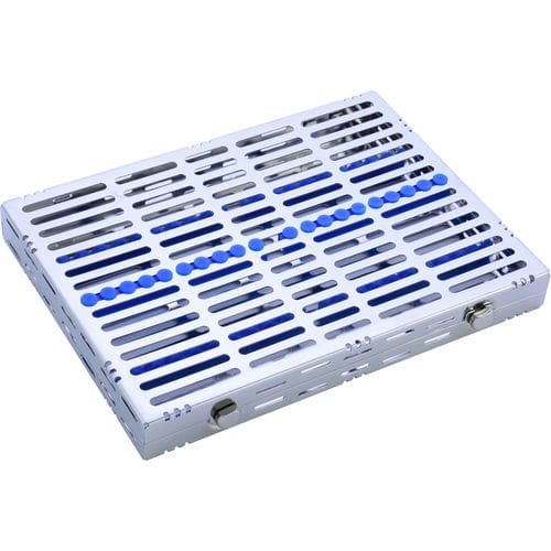 Cassetta di sterilizzazione per strumenti odontoiatrici - CIL 022 020 001 - Chaplet International - perforata