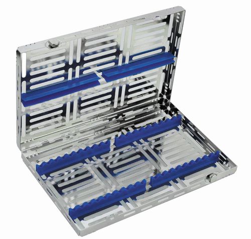 Cassetta di sterilizzazione per strumenti odontoiatrici - CIL 022 009 001 - Chaplet International - perforata