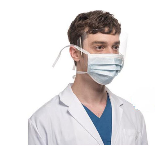 Mascherina chirurgica EN14683 - FS3FMBLB25 - Spro Medical Supplies - standard ASTM / in polipropilene / con visiera