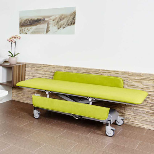 Barella con carrello da trasporto - MONA - BEKA Hospitec - elettroidraulica / ad altezza regolabile / pieghevole
