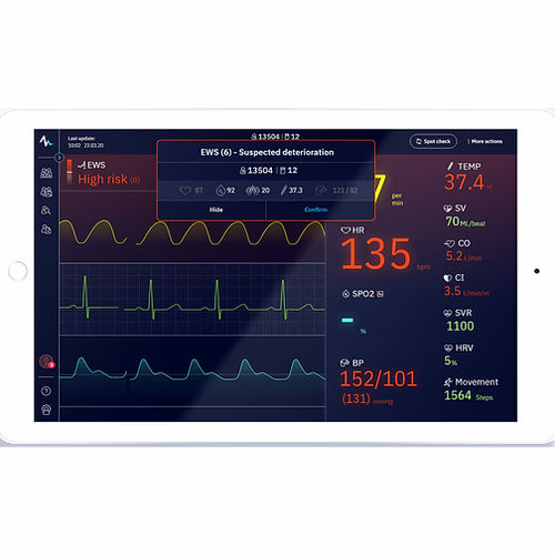 Software di gestione delle allerte - BioBeat Technologies - medico / per terapia intensiva / per dipartimento di emergenza