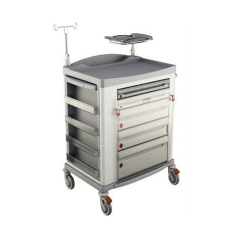 Carrello medico - KSM-EM1S - Karrel Health Solutions - di emergenza / per dispositivi medici / per farmaci