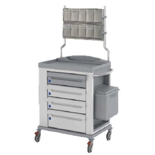 Carrello medico - KSM-MED4 - Karrel Health Solutions - per farmaci / portarifiuti / per medicazione