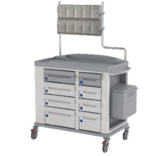 Carrello medico - KMED-MED2 - Karrel Health Solutions - per farmaci / portarifiuti / di distribuzione di farmaci