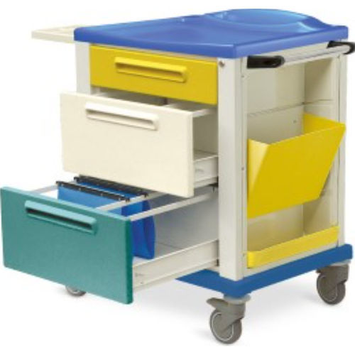 Carrello medico - K816171 - Karrel Health Solutions - per cartelle cliniche / di pulizia / di stoccaggio