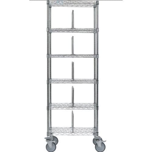 Scaffalatura 6 ripiani - ICARUS - Karrel Health Solutions - per contenitori / con struttura aperta / mobile