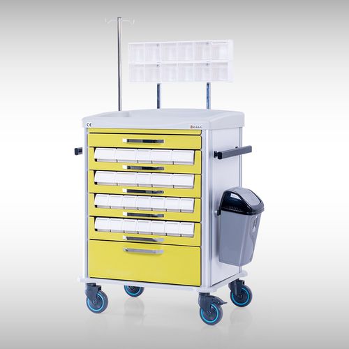 Carrello ospedaliero - TENA 01 - MEISSA - per farmaci / 1 cassetto / con cestello