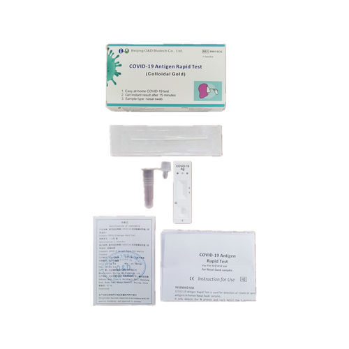 Kit di test per diagnosi COVID-19 - 00013CG - Beijing O&D Biotech Co., Ltd. - per antigeni / SARS-COV-2 / nasale
