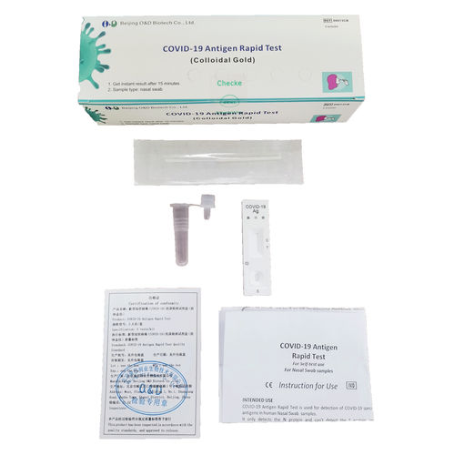 Test rapido per diagnosi COVID-19 - 00013CB - Beijing O&D Biotech Co., Ltd. - per antigeni / SARS-COV-2 / nasale