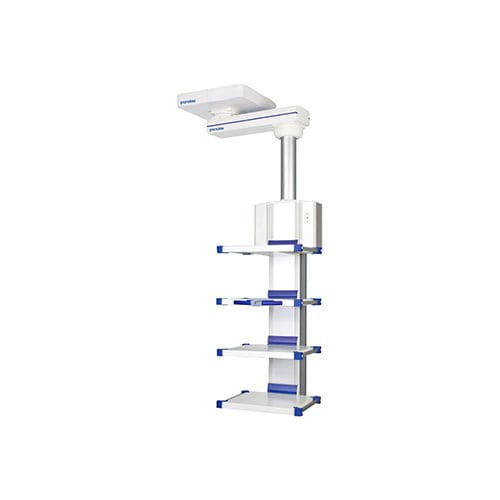 Braccio di distribuzione a soffitto - Panalex Medical - per endoscopia / semplice / con ripiani
