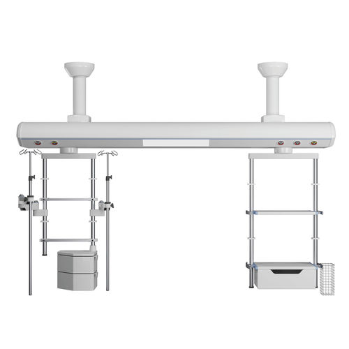 Trave tecnica a soffitto - T100C - Panalex Medical - per terapia intensiva / con freno pneumatico