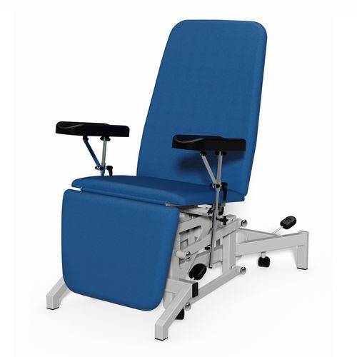 Poltrona per prelievo di sangue elettrica - 93BT - Plinth Medical - a 3 sezioni / con rotelle / Trendelenburg