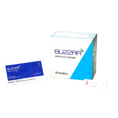Test rapido per diagnosi COVID-19 - BUZZAR™ - Rmedica Co., Ltd - d'IgG / di IgM / SARS-COV-2
