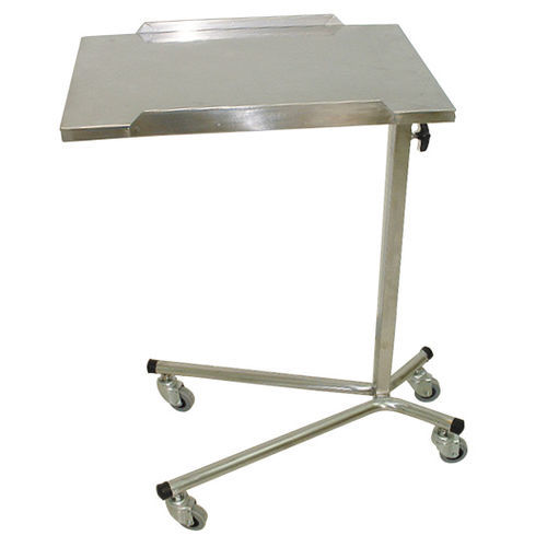 Tavolino servitore ad altezza regolabile - 664 - Sté AMEL - con rotelle / ad azionamento manuale