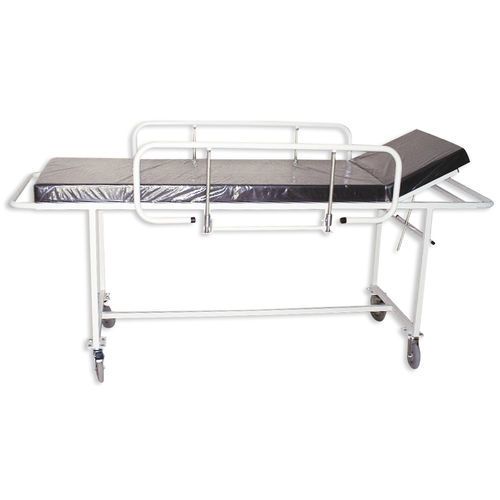 Barella con carrello da trasporto - Sté AMEL - manuale / con schienale regolabile / a 2 sezioni