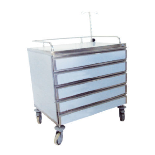 Carrello medico - Sté AMEL - per uso generale / di trasporto / in acciaio inossidabile