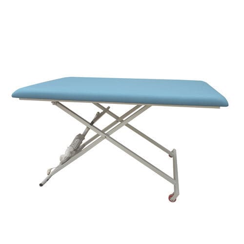 Lettino Bobath elettrico - Sté AMEL - su rotelle / a sezione unica
