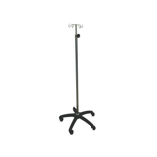 Asta portaflebo con rotelle - Sté AMEL - 2 ganci / in acciaio inossidabile