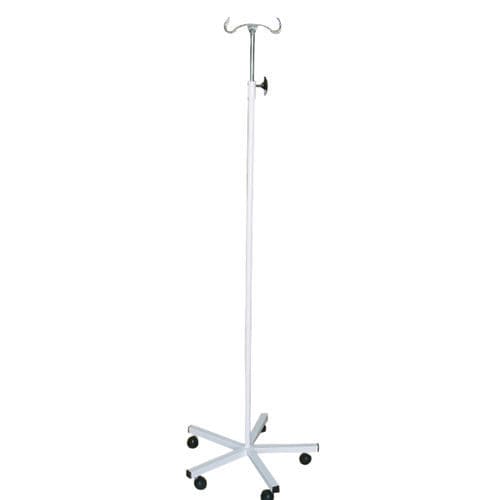 Asta portaflebo con rotelle - Sté AMEL - 2 ganci